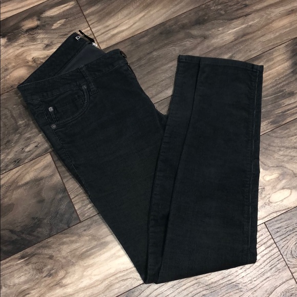 Express Charcoal Corduroy Skinny Pants Size 6 - Picture 1 of 4
